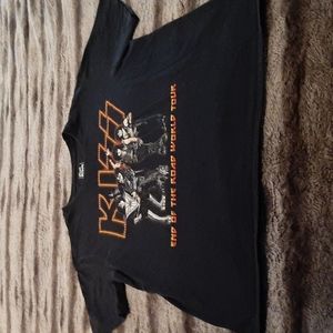 Kiss End of the Road Tour XL Slim - worn in just right with small holes, stains